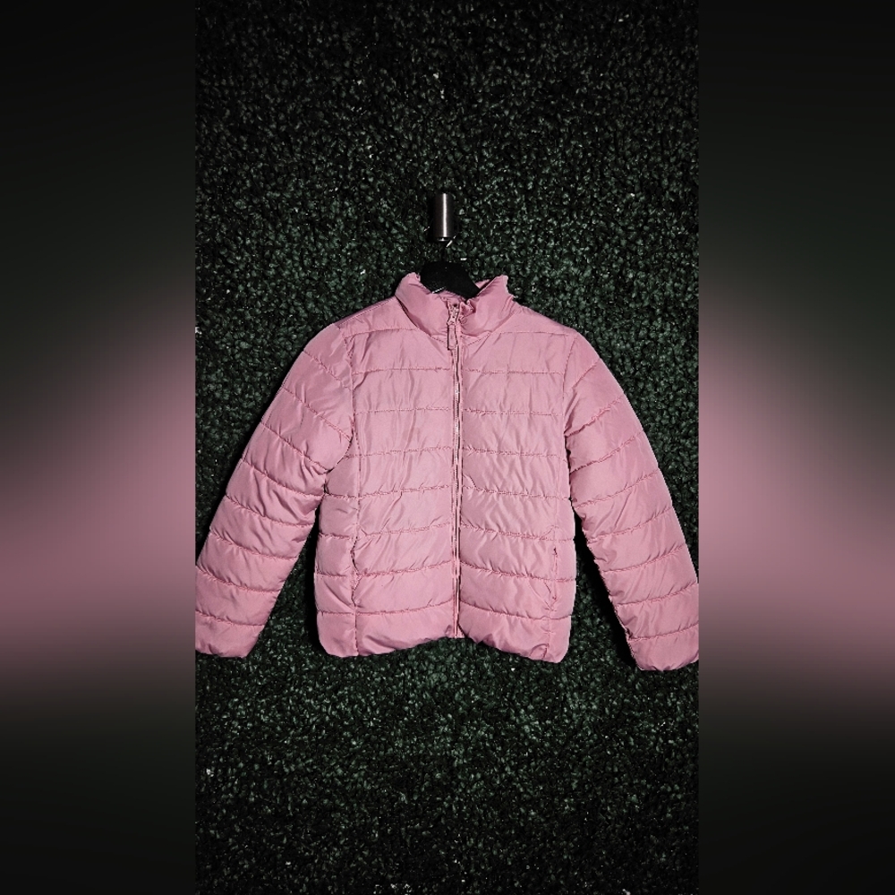 3 Items For The Price Of 1 ! Kids Pink Puffer Jacket With Hat & Scarf